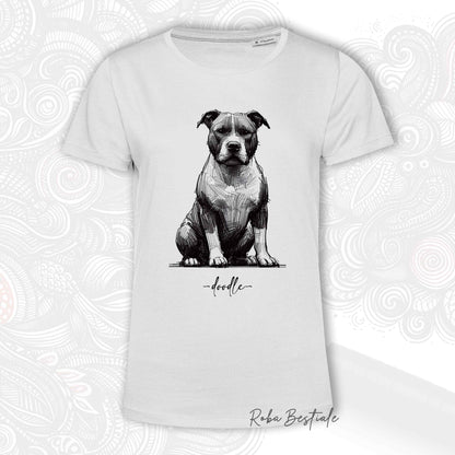 T-Shirt DOODLE - AMERICAN STAFFORDSHIRE TERRIER - Uomo o Donna, disponibile in diversi colori - dalla XS alla 5XL