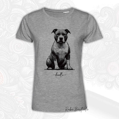 T-Shirt DOODLE - AMERICAN STAFFORDSHIRE TERRIER - Uomo o Donna, disponibile in diversi colori - dalla XS alla 5XL
