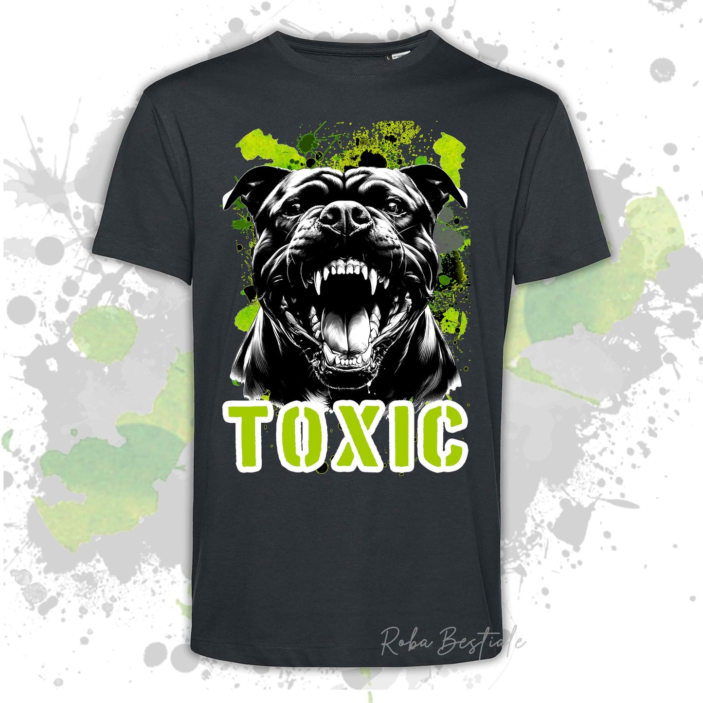 T-Shirt TOXIC - AMERICAN STAFFORDSHIRE TERRIER - Uomo o Donna, disponibile in tanti colori - dalla XS alla 5XL