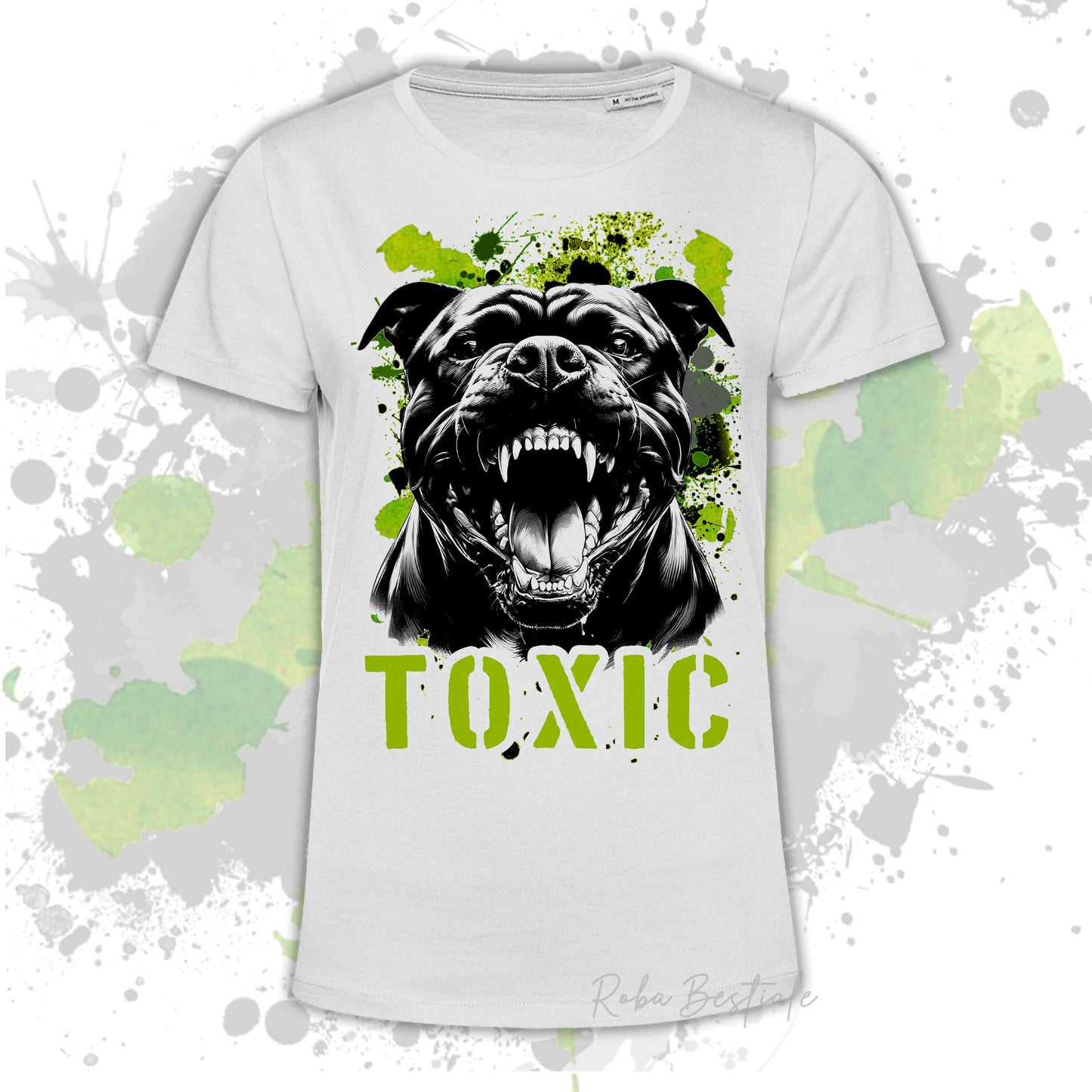 T-Shirt TOXIC - AMERICAN STAFFORDSHIRE TERRIER - Uomo o Donna, disponibile in tanti colori - dalla XS alla 5XL