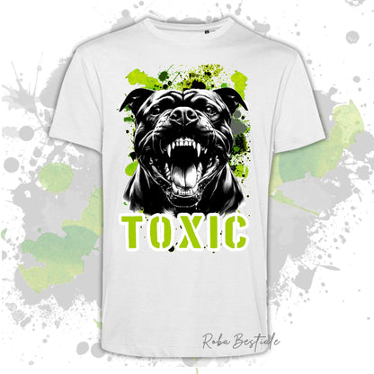 T-Shirt TOXIC - AMERICAN STAFFORDSHIRE TERRIER - Uomo o Donna, disponibile in tanti colori - dalla XS alla 5XL