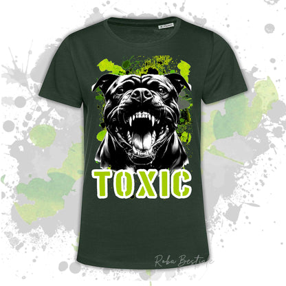 T-Shirt TOXIC - AMERICAN STAFFORDSHIRE TERRIER - Uomo o Donna, disponibile in tanti colori - dalla XS alla 5XL