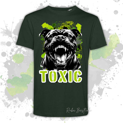 T-Shirt TOXIC - AMERICAN STAFFORDSHIRE TERRIER - Uomo o Donna, disponibile in tanti colori - dalla XS alla 5XL