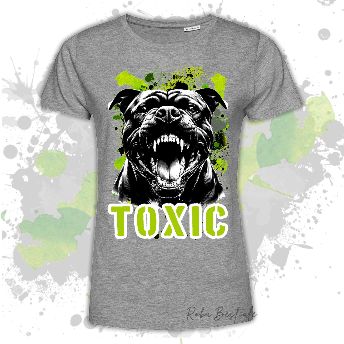 T-Shirt TOXIC - AMERICAN STAFFORDSHIRE TERRIER - Uomo o Donna, disponibile in tanti colori - dalla XS alla 5XL