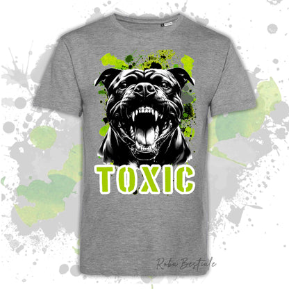 T-Shirt TOXIC - AMERICAN STAFFORDSHIRE TERRIER - Uomo o Donna, disponibile in tanti colori - dalla XS alla 5XL