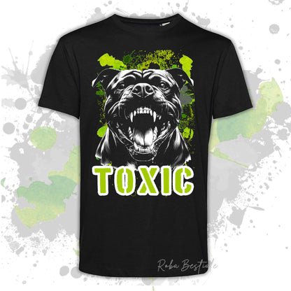 T-Shirt TOXIC - AMERICAN STAFFORDSHIRE TERRIER - Uomo o Donna, disponibile in tanti colori - dalla XS alla 5XL