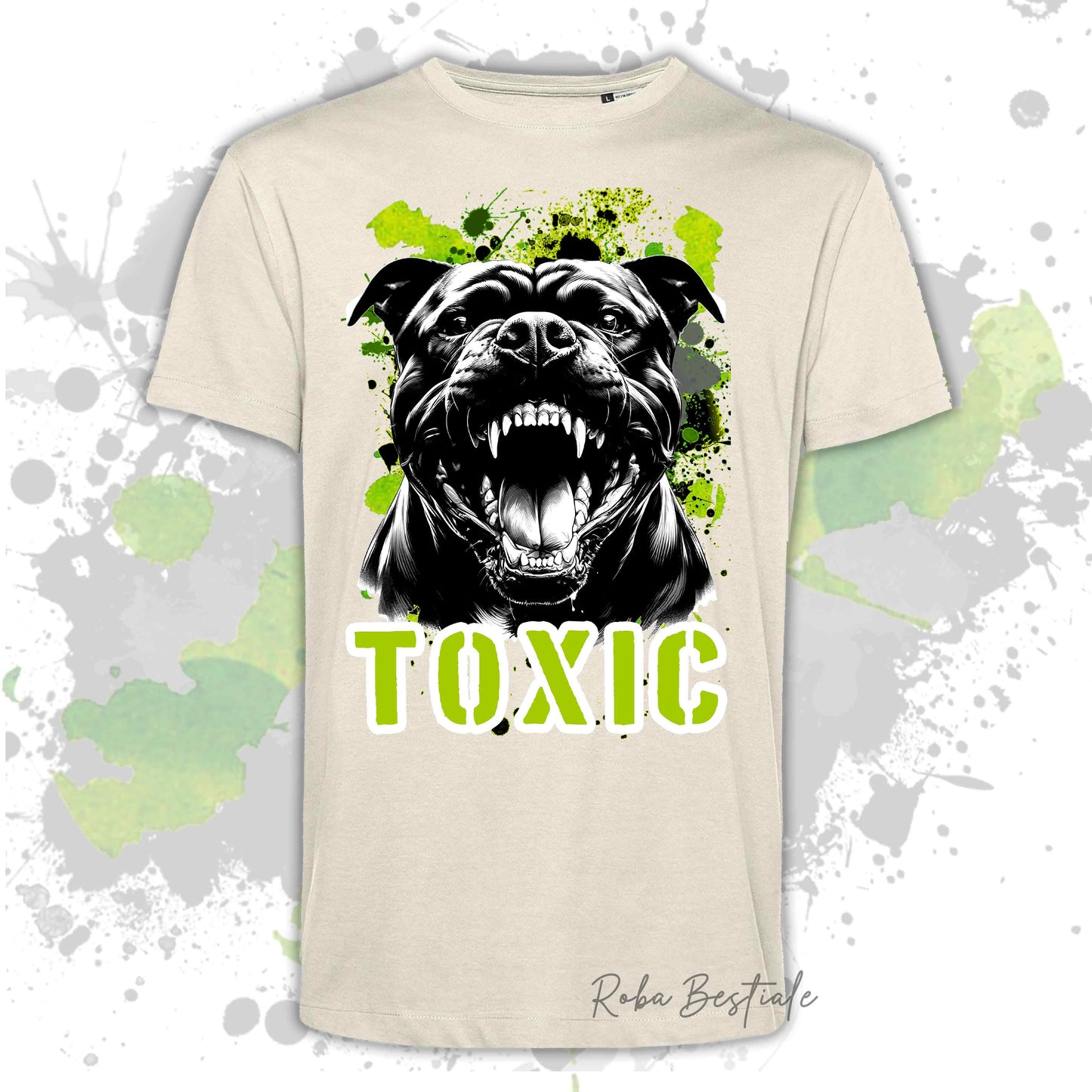 T-Shirt TOXIC - AMERICAN STAFFORDSHIRE TERRIER - Uomo o Donna, disponibile in tanti colori - dalla XS alla 5XL
