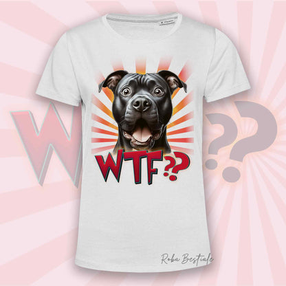 T-Shirt AMERICAN STAFFORDSHIRE TERRIER Noir - Collection WTF??