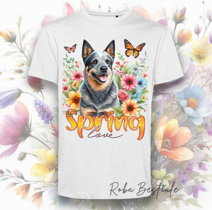 SPRING LOVE T-Shirt - AUSTRALIAN CATTLE DOG Blue