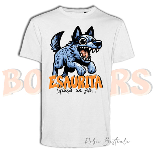 T-Shirt BONKERS - ESAURITA - AUSTRALIAN CATTLE DOG Blue - Uomo o Donna - dalla XS alla 5XL