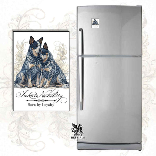 Calamita NOBILITY - AUSTRALIAN CATTLE DOG Blue - in MDF - 7x5 cm