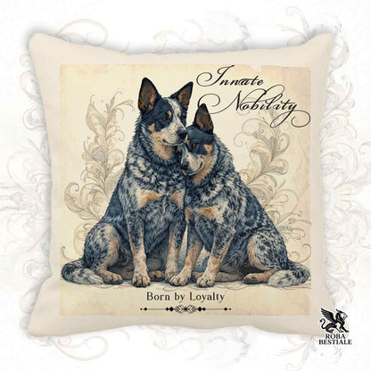 Cuscino NOBILITY - AUSTRALIAN CATTLE DOG Blue - 100% Tela di Cotone - 40x40 cm