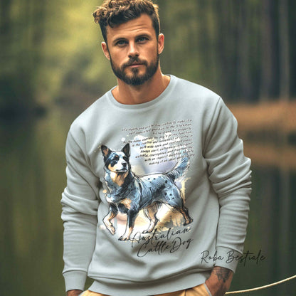 Felpa BEHAVIOR - AUSTRALIAN CATTLE DOG Blue - Girocollo, Unisex, in tanti colori! - dalla XS alla 3XL