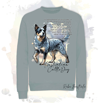 Felpa BEHAVIOR - AUSTRALIAN CATTLE DOG Blue - Girocollo, Unisex, in tanti colori! - dalla XS alla 3XL