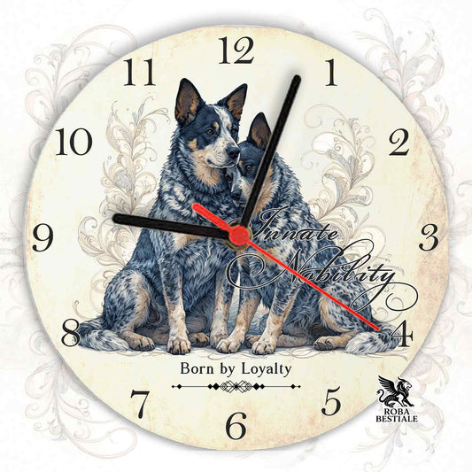 Orologio da Muro NOBILITY - AUSTRALIAN CATTLE DOG Blue - in MDF - diametro 20 o 30 cm