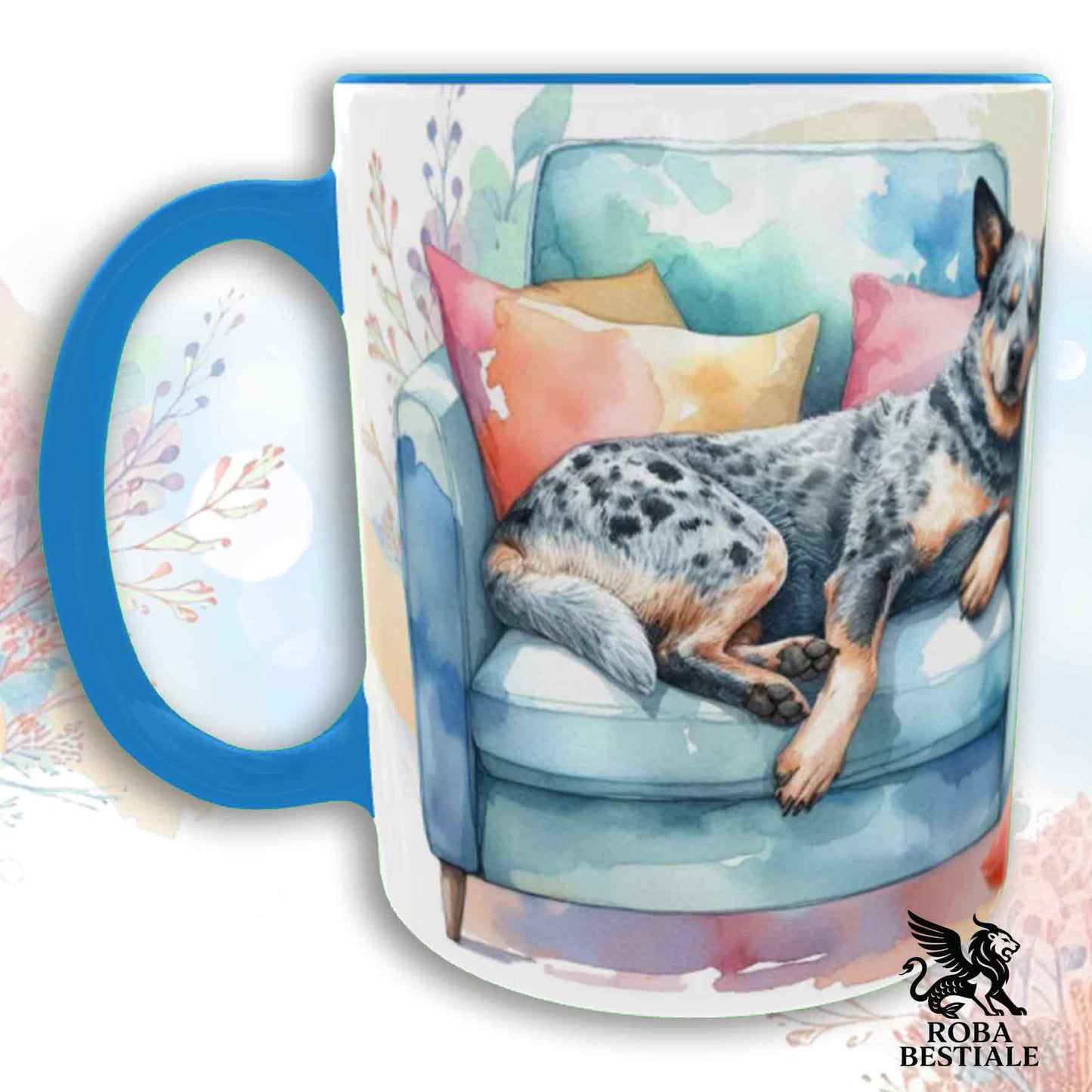 Tazza SOFT LIFE - AUSTRALIAN CATTLE DOG Blue - In Ceramica, colore a scelta - 330 ml