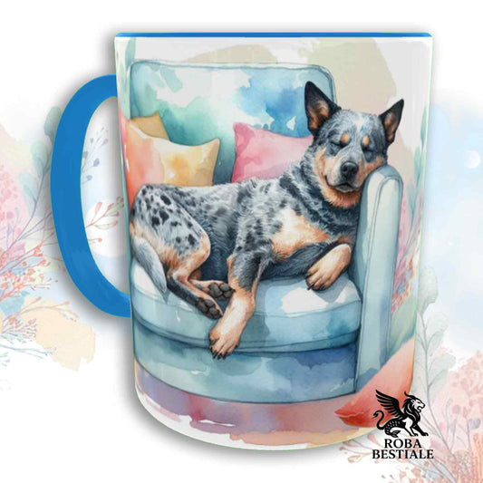 Tazza SOFT LIFE - AUSTRALIAN CATTLE DOG Blue - In Ceramica, colore a scelta - 330 ml