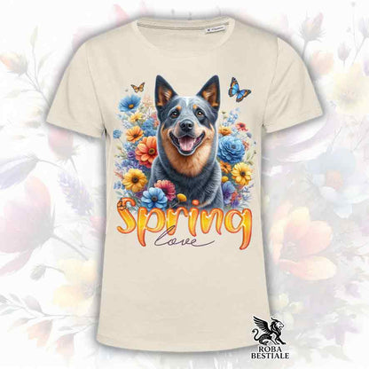SPRING LOVE T-Shirt - AUSTRALIAN CATTLE DOG Blue