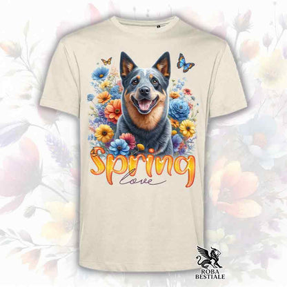 SPRING LOVE T-Shirt - AUSTRALIAN CATTLE DOG Blue
