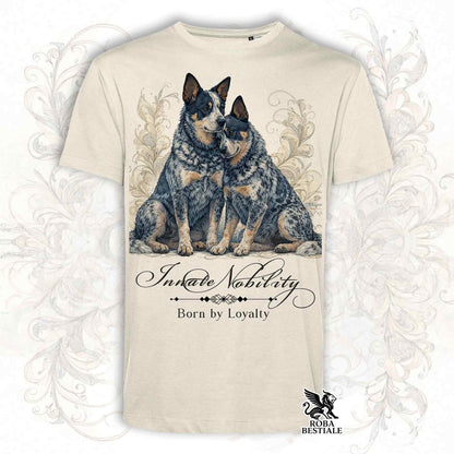 T-Shirt NOBILITY - AUSTRALIAN CATTLE DOG Blue - Bianca o Beige, da Uomo o da Donna - dalla XS alla 5XL