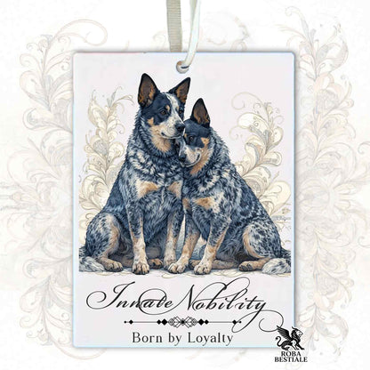 Profumatore NOBILITY - AUSTRALIAN CATTLE DOG Blue - In Feltro, con cordino - 7,5 x 10 cm