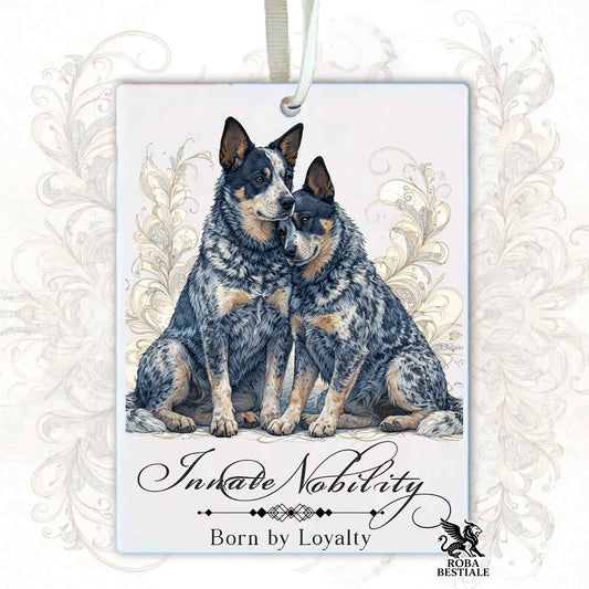 Profumatore NOBILITY - AUSTRALIAN CATTLE DOG Blue - In Feltro, con cordino - 7,5 x 10 cm