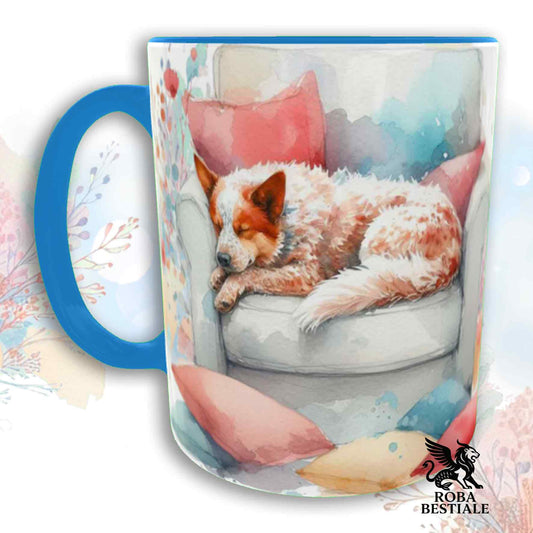 Tazza SOFT LIFE - AUSTRALIAN CATTLE DOG Red - In Ceramica, colore a scelta - 330 ml