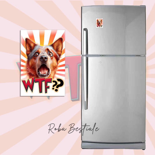 Calamita WTF?? - AUSTRALIAN CATTLE DOG Red - in MDF, 7x5 cm