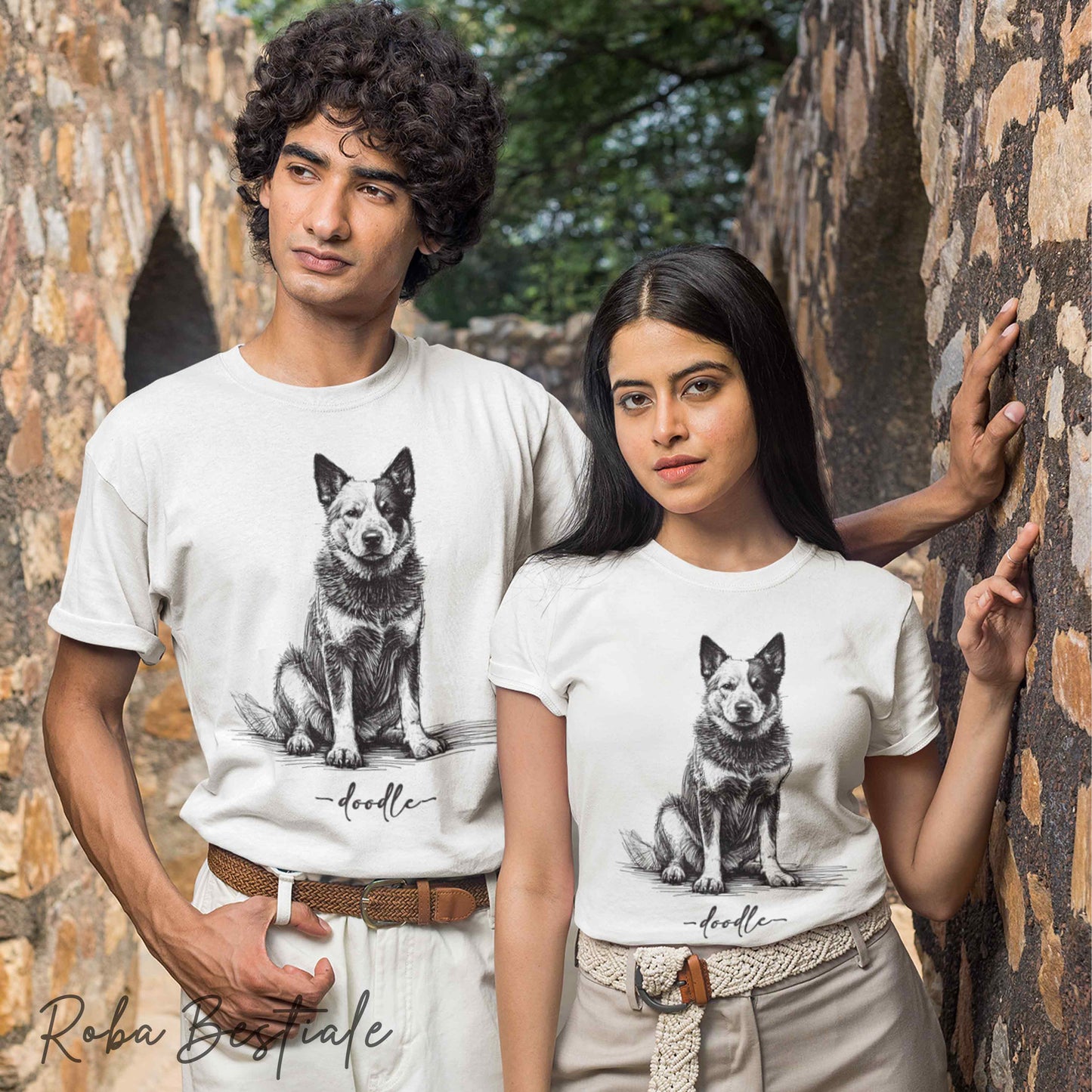 T-Shirt DOODLE - AUSTRALIAN CATTLE DOG