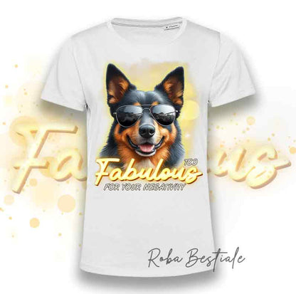 T-Shirt TOO FABULOUS - AUSTRALIAN KELPIE Black & Tan