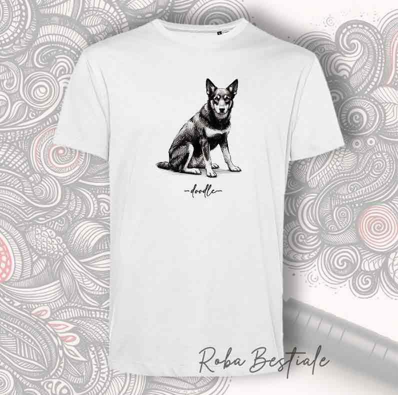 T-Shirt DOODLE - AUSTRALIAN KELPIE