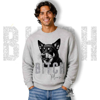 Felpa BI**H, PLEASE - AUSTRALIAN KELPIE - Girocollo, Unisex, in tanti colori! - dalla XS alla 3XL