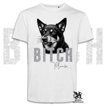 T-shirt BI**H, PLEASE - AUSTRALIAN KELPIE - Bianca, Nera o Beige, da Uomo o da Donna - dalla XS alla 5XL
