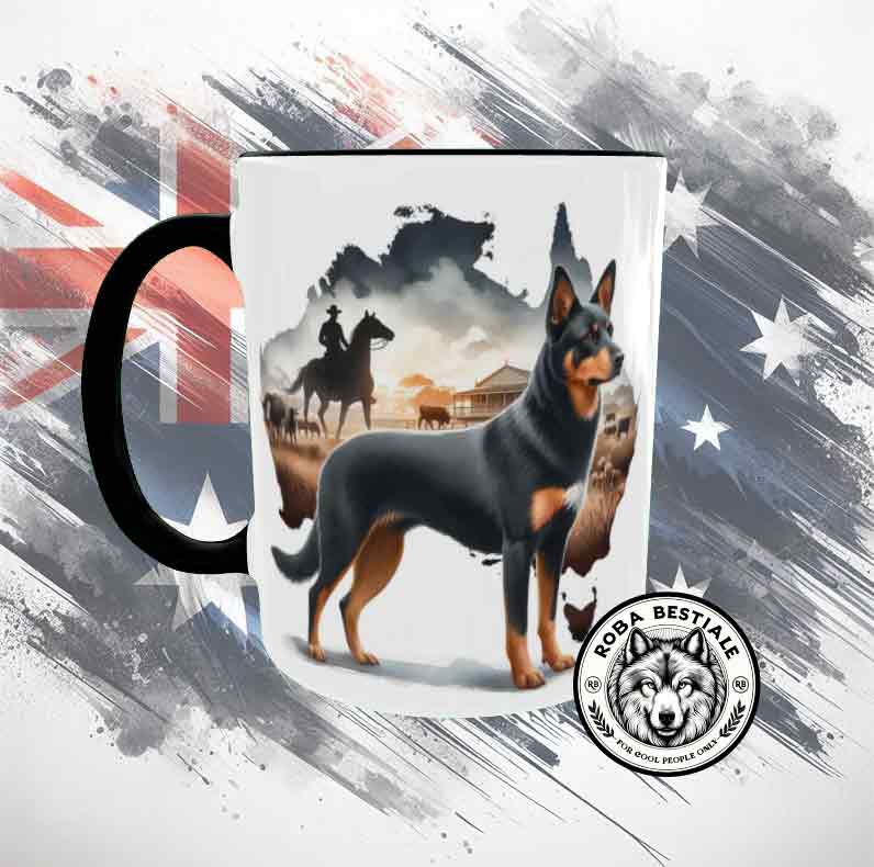 Tazza AUSTRALIA Wild Life - AUSTRALIAN KELPIE Black & Tan