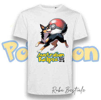 T-Shirt POKEMON - AUSTRALIAN KELPIE Black Tricolor