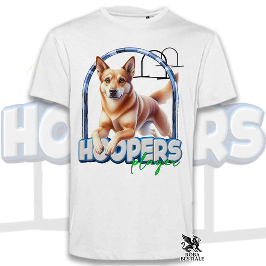 T-Shirt HOOPERS Player - AUSTRALIAN KELPIE Fulvo - Bianca o Beige, da Uomo o da Donna - dalla XS alla 5XL