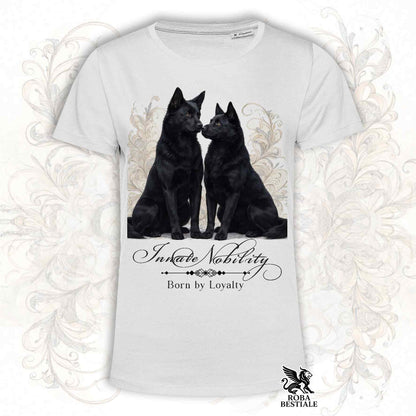 T-Shirt NOBILITY - AUSTRALIAN KELPIE Nero - Bianca o Beige, da Uomo o da Donna - dalla XS alla 5XL