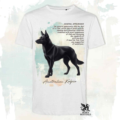 T-Shirt APPEARANCE - AUSTRALIAN KELPIE Nero - Bianca o Beige, da Uomo o da Donna - dalla XS alla 5XL