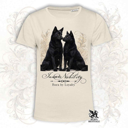 T-Shirt NOBILITY - AUSTRALIAN KELPIE Nero - Bianca o Beige, da Uomo o da Donna - dalla XS alla 5XL