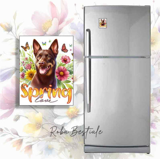 Magnete SPRING LOVE - AUSTRALIAN KELPIE Chocolate