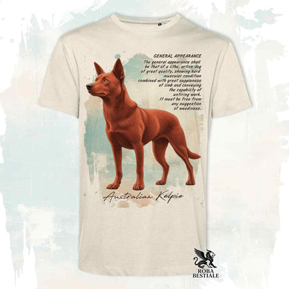 T-Shirt APPEARANCE - AUSTRALIAN KELPIE Rosso - Bianca o Beige, da Uomo o da Donna - dalla XS alla 5XL