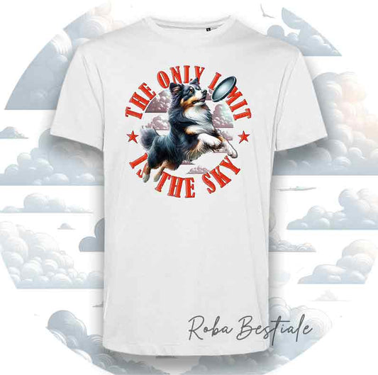 T-Shirt SKY LIMIT - AUSTRALIAN SHEPHERD Black Tricolor