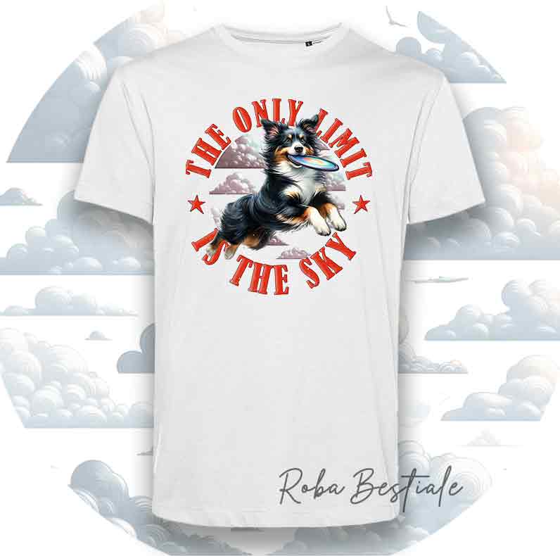 SKY LIMIT T-Shirt - AUSTRALIAN SHEPHERD Blue Merle