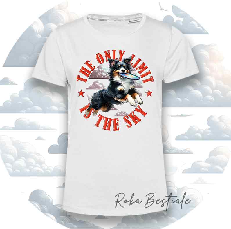 SKY LIMIT T-Shirt - AUSTRALIAN SHEPHERD Blue Merle
