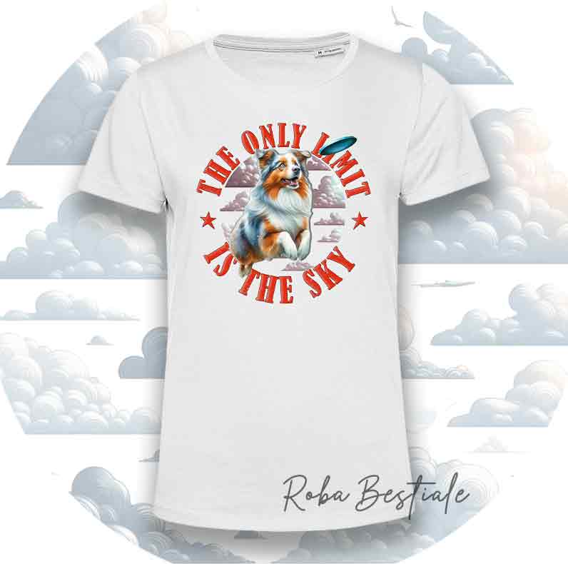 T-Shirt SKY LIMIT - AUSTRALIAN SHEPHERD NBT Blue Merle