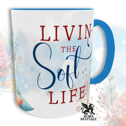 Tazza SOFT LIFE - AUSTRALIAN SHEPHERD Black Tricolor - In Ceramica, colore a scelta - 330 ml