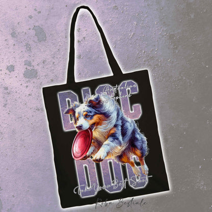 Shopper APTITUDE - DISC DOG - AUSTRALIAN SHEPHERD Blue Merle - Diversi colori disponibili