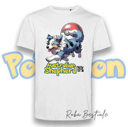 T-Shirt POKEMON - AUSTRALIAN SHEPHERD Blue Merle