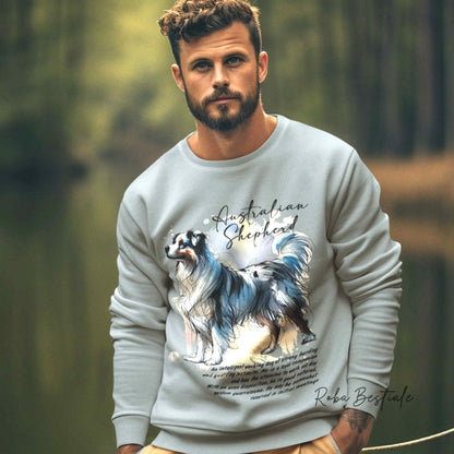 Felpa BEHAVIOR - AUSTRALIAN SHEPHERD Blue Merle - Girocollo, Unisex, in tanti colori! - dalla XS alla 3XL