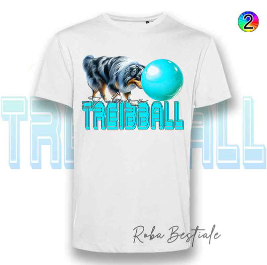 TREIBBALL T-Shirt - AUSTRALIAN SHEPHERD Blue Merle